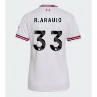 Stroje piłkarskie Liverpool Ronald Araujo #33 Koszulka Wyjazdowej dla damskie 2026-27 Krótki Rękaw